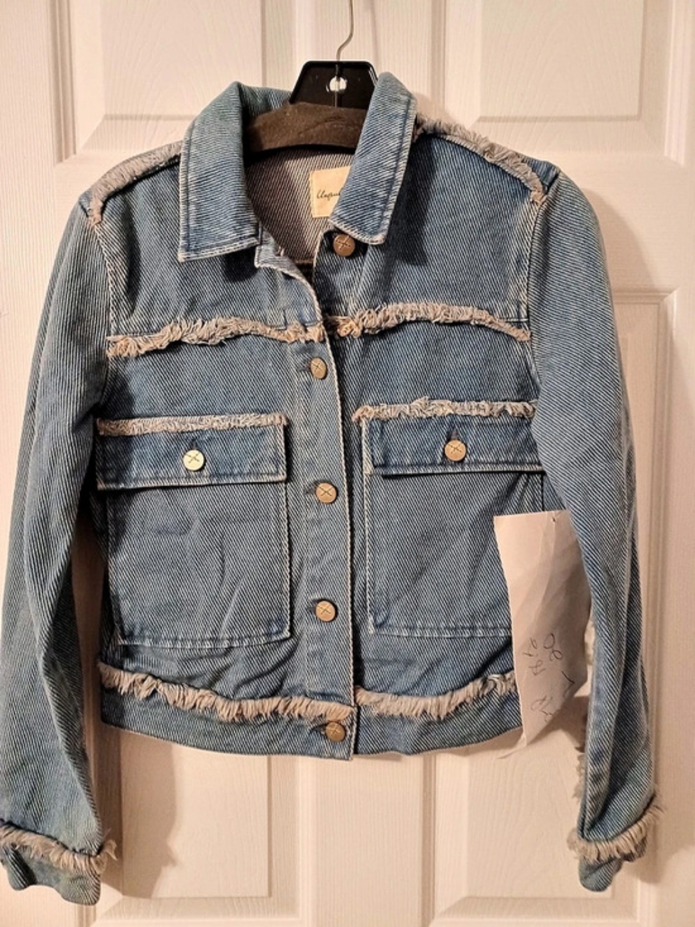 Unpublished Distressed Denim Jacket in Blue